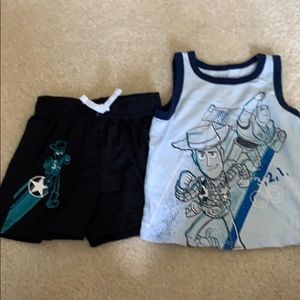 Woody and buzz play set